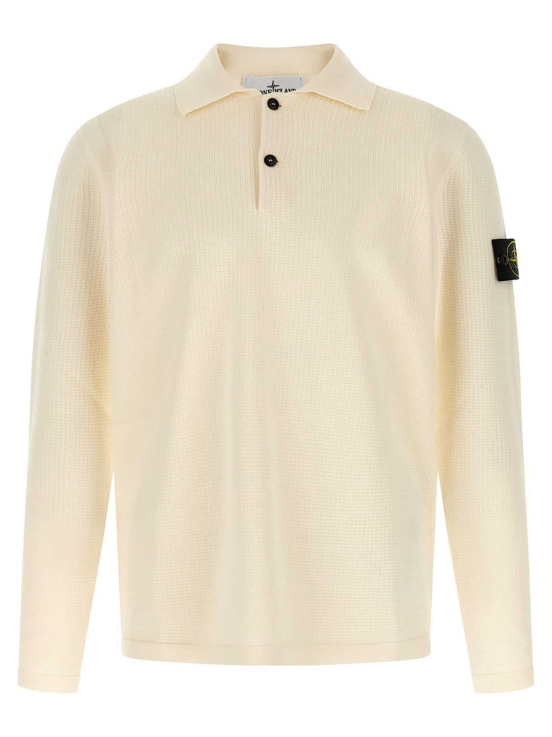 Stone Island Beige Cotton Polo Shirt