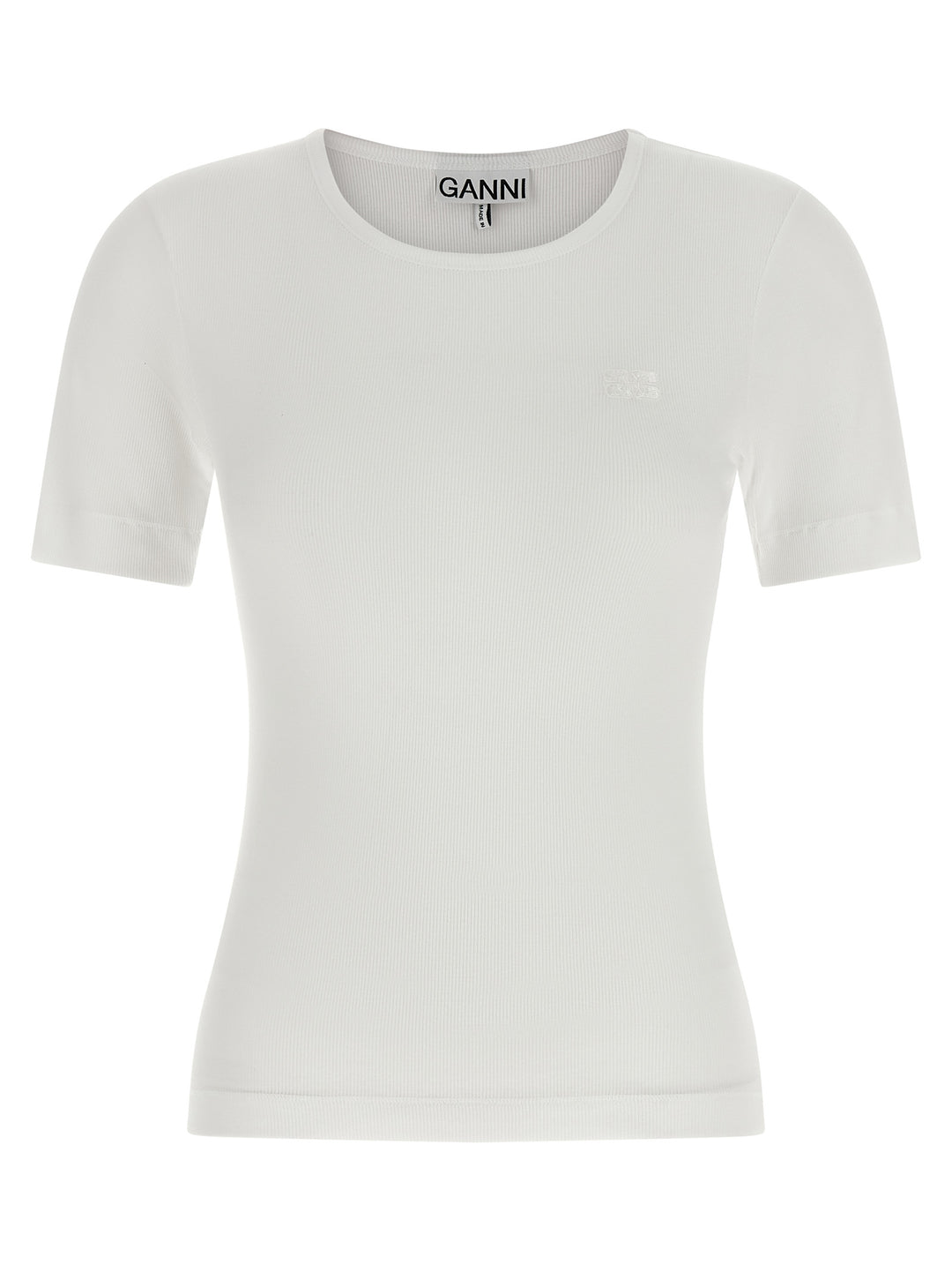 Ganni White Organic Cotton T-Shirt