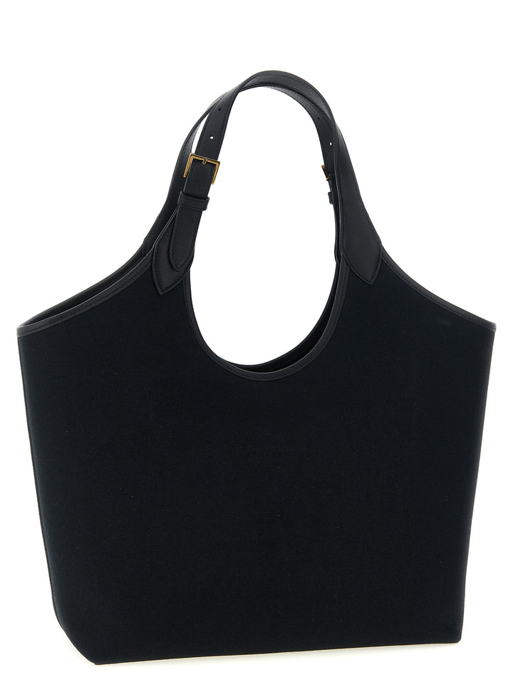 Versace Black Cotton Tote Bag