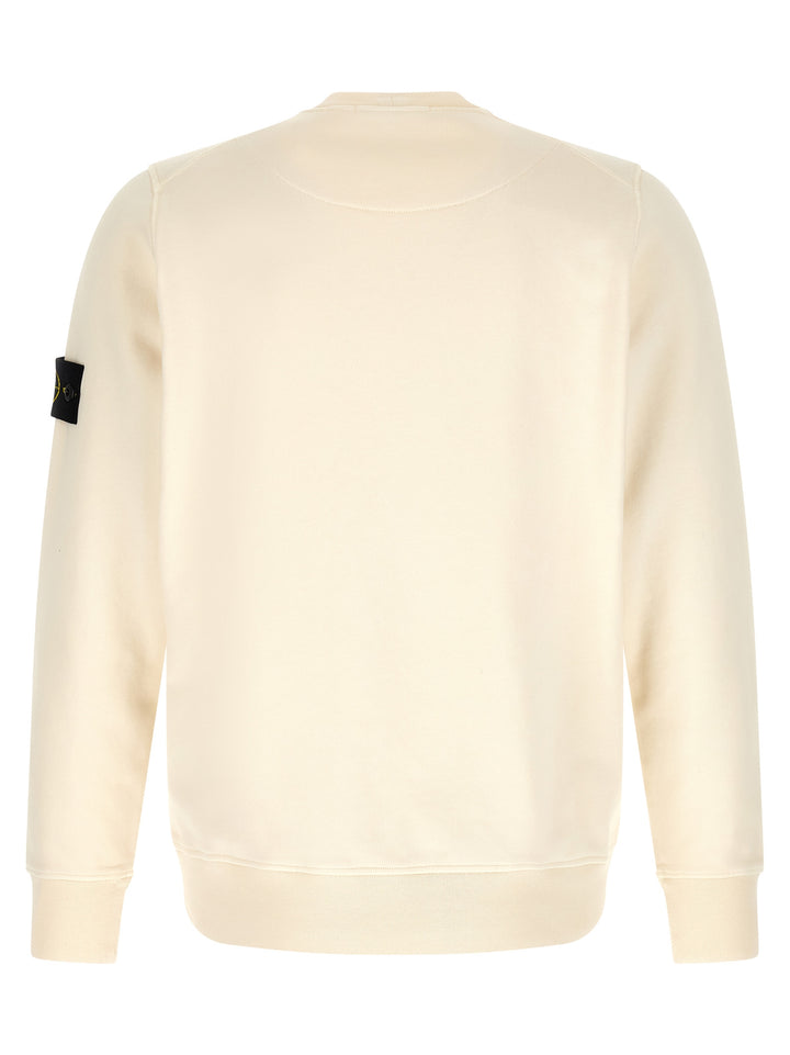 Stone Island Beige Cotton Sweatshirt