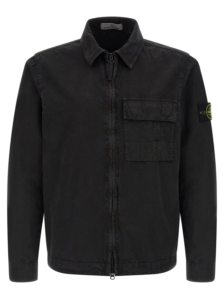 Stone Island Black Cotton Blouse