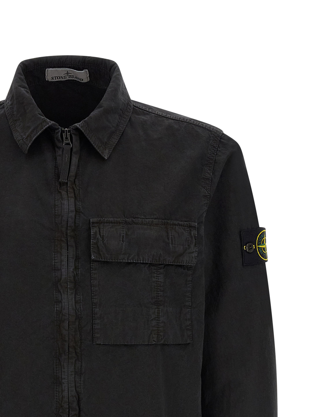 Stone Island Black Cotton Blouse