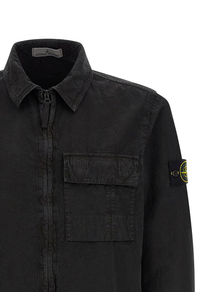 Stone Island Black Cotton Blouse