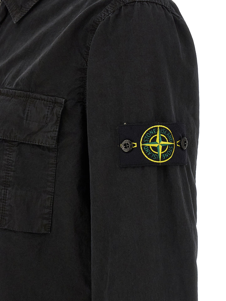 Stone Island Black Cotton Blouse