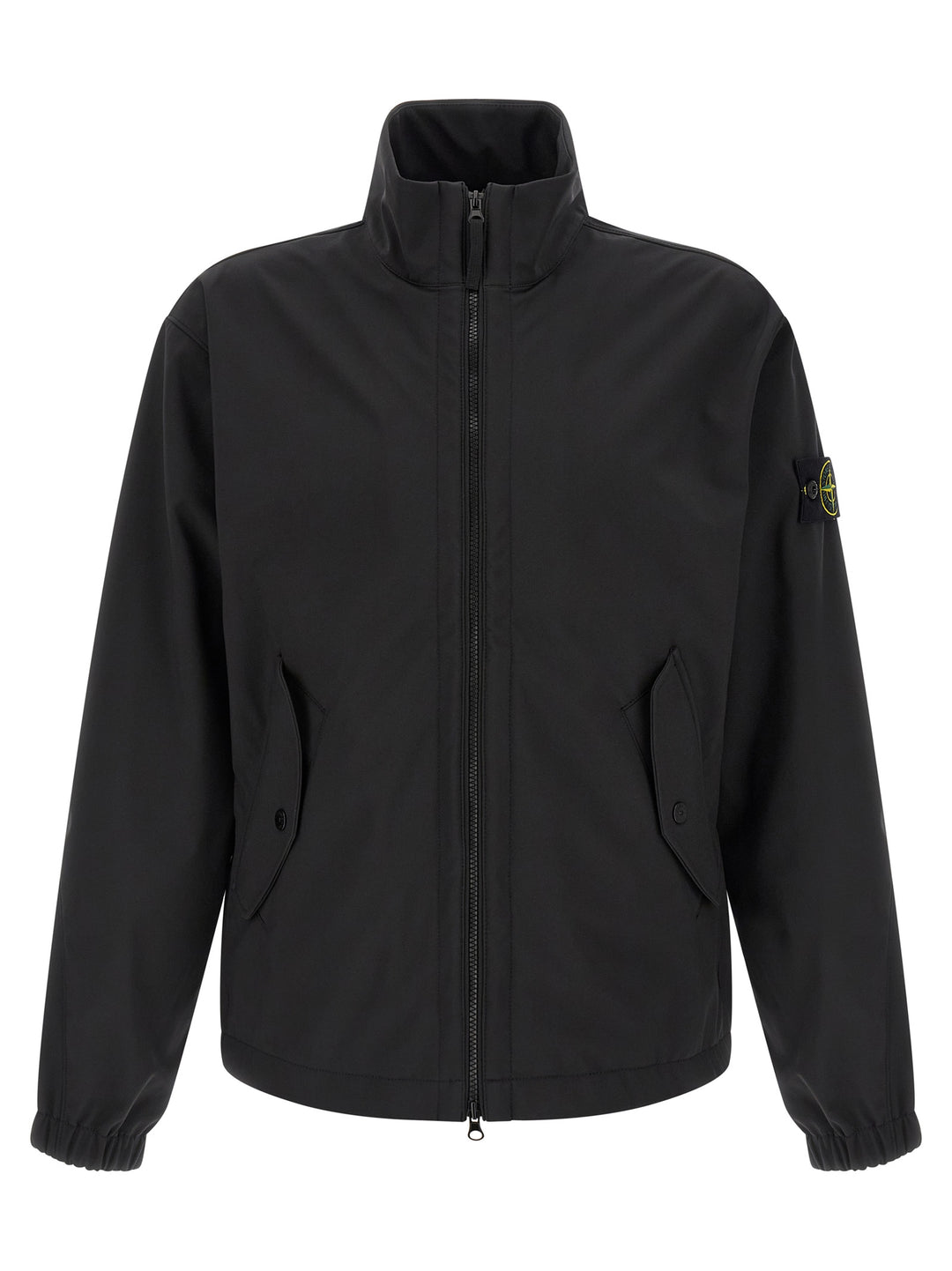Stone Island Black Polyester Shell Jacket