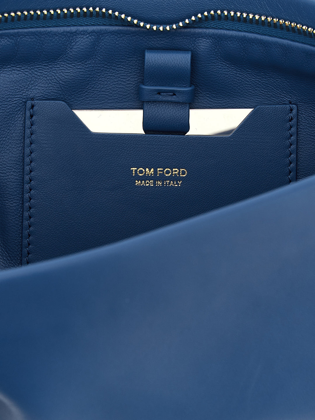 Tom Ford Blue Lambskin Clutch Bag