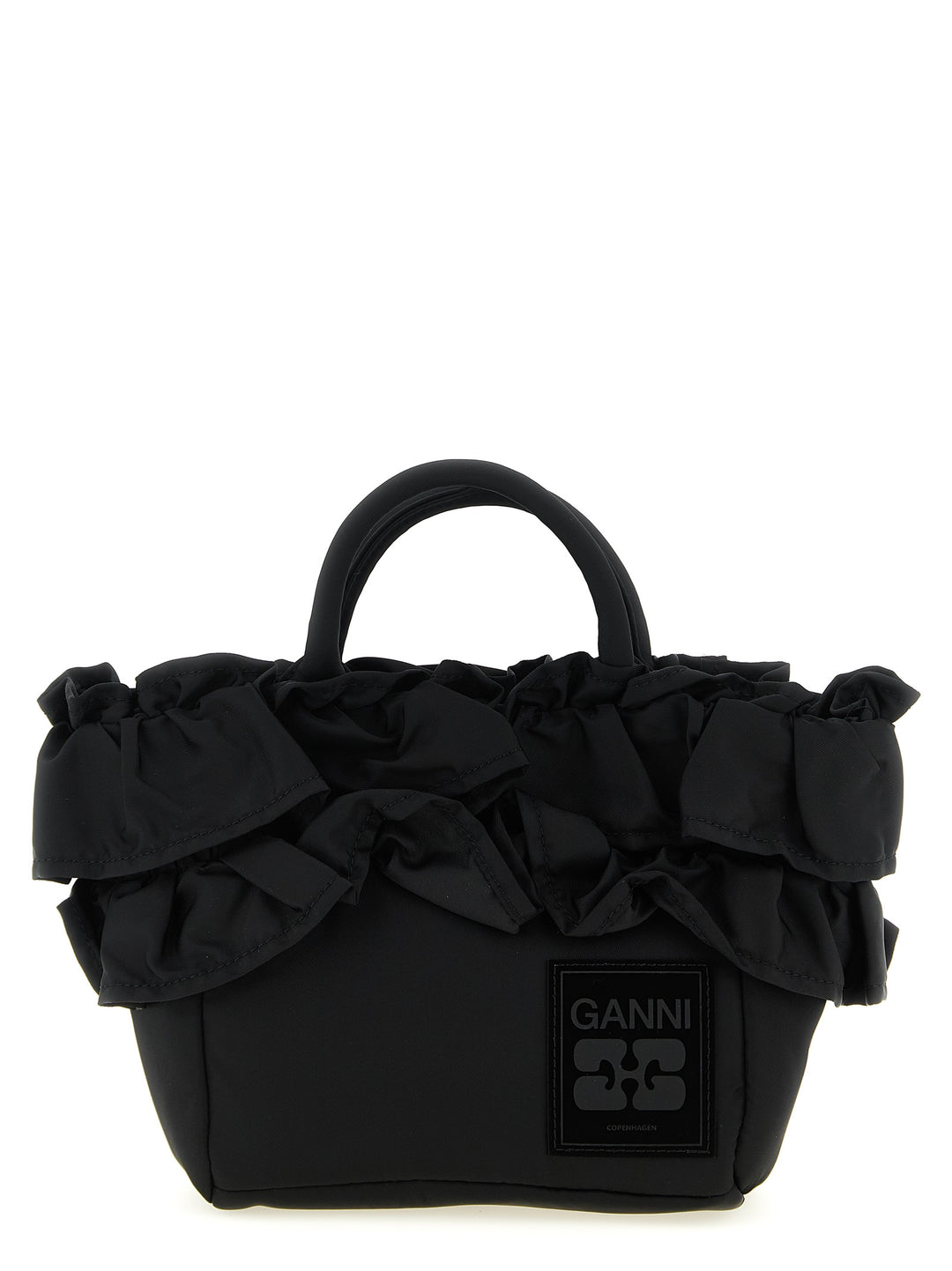 Ganni Black Nylon Handbag