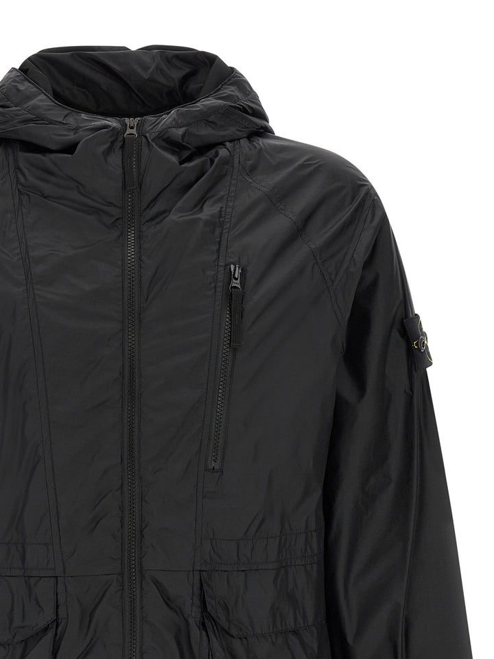 Stone Island Blue Polyamide Shell Jacket