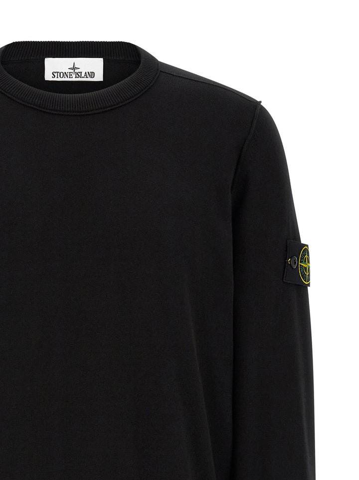 Stone Island Black Cotton Cardigan