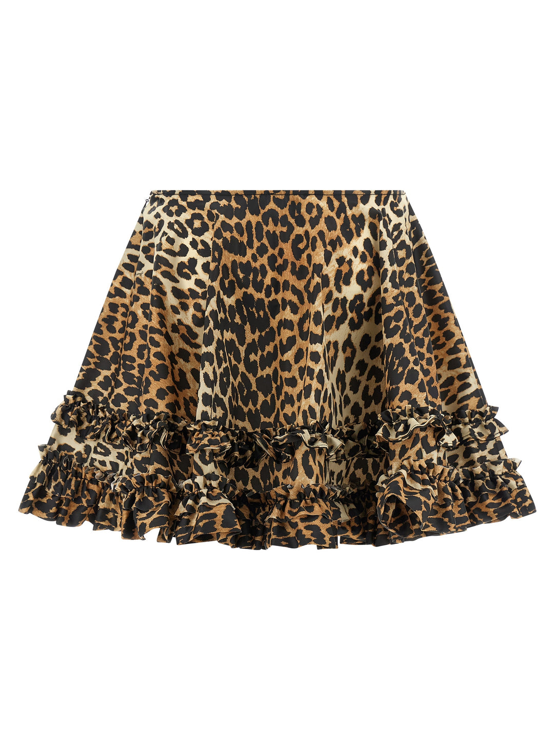 Ganni Brown Recycled Polyamide Long Skirt