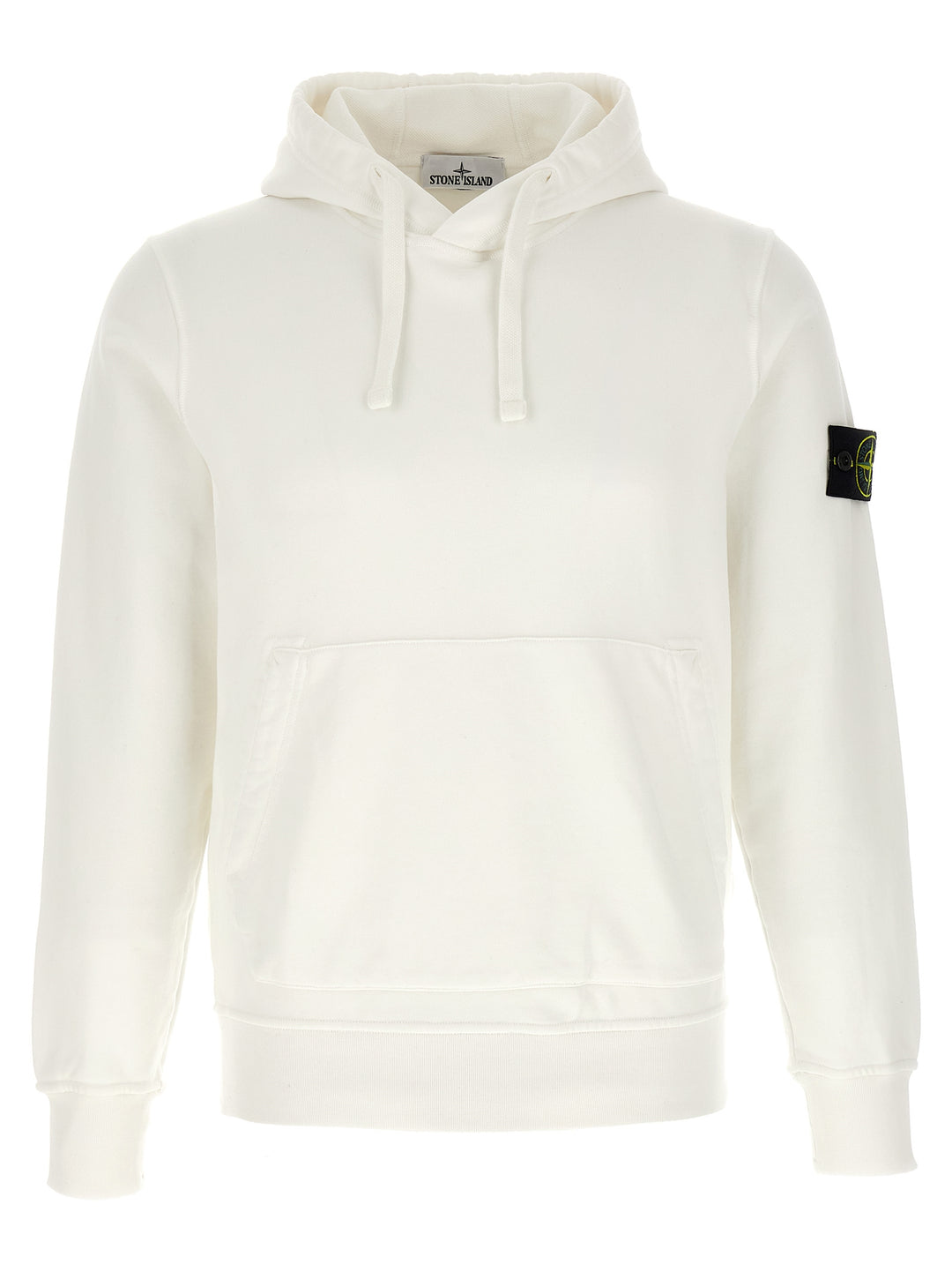 Stone Island White Cotton Sweatshirt