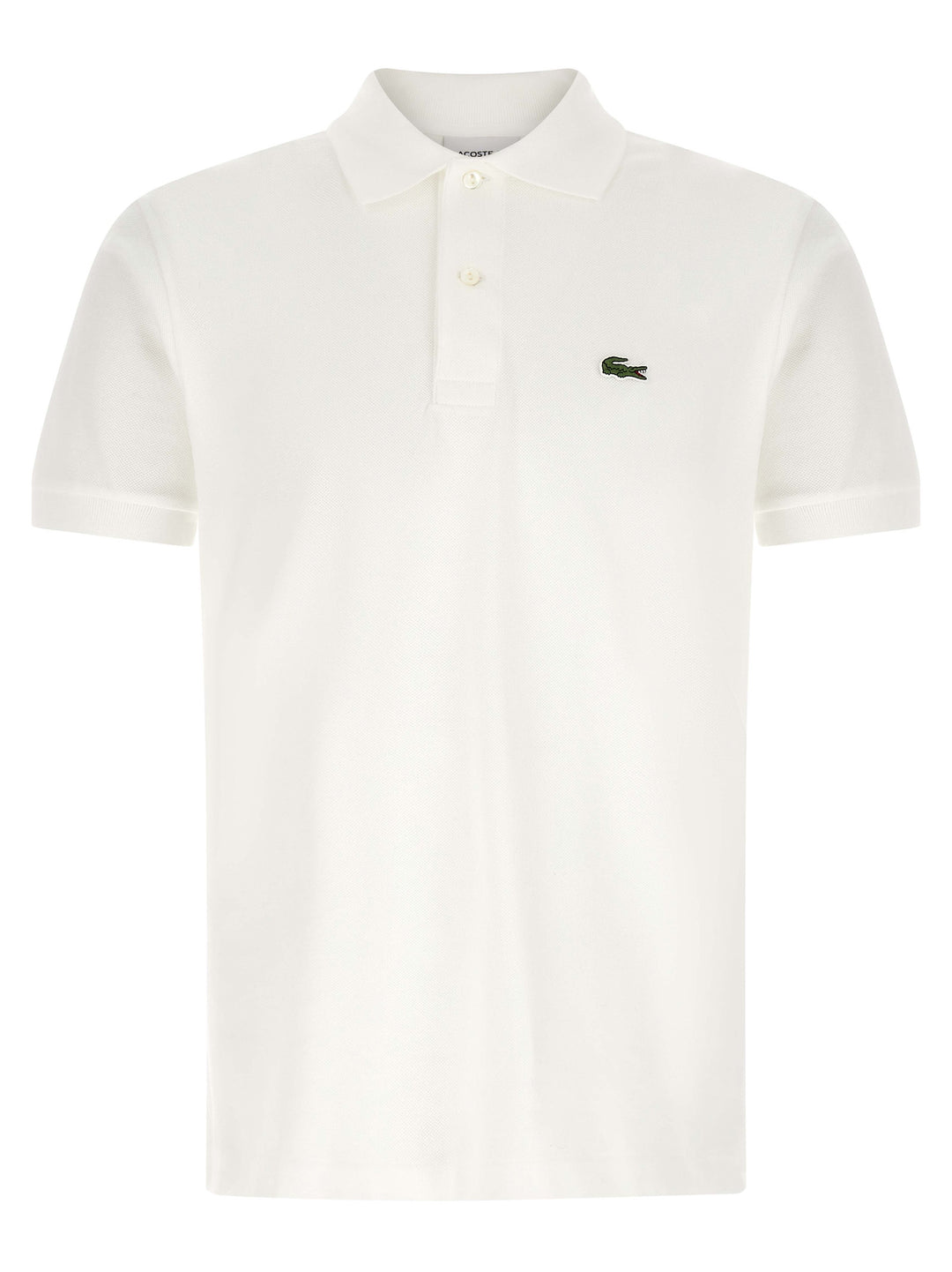 Lacoste White Cotton Polo Shirt