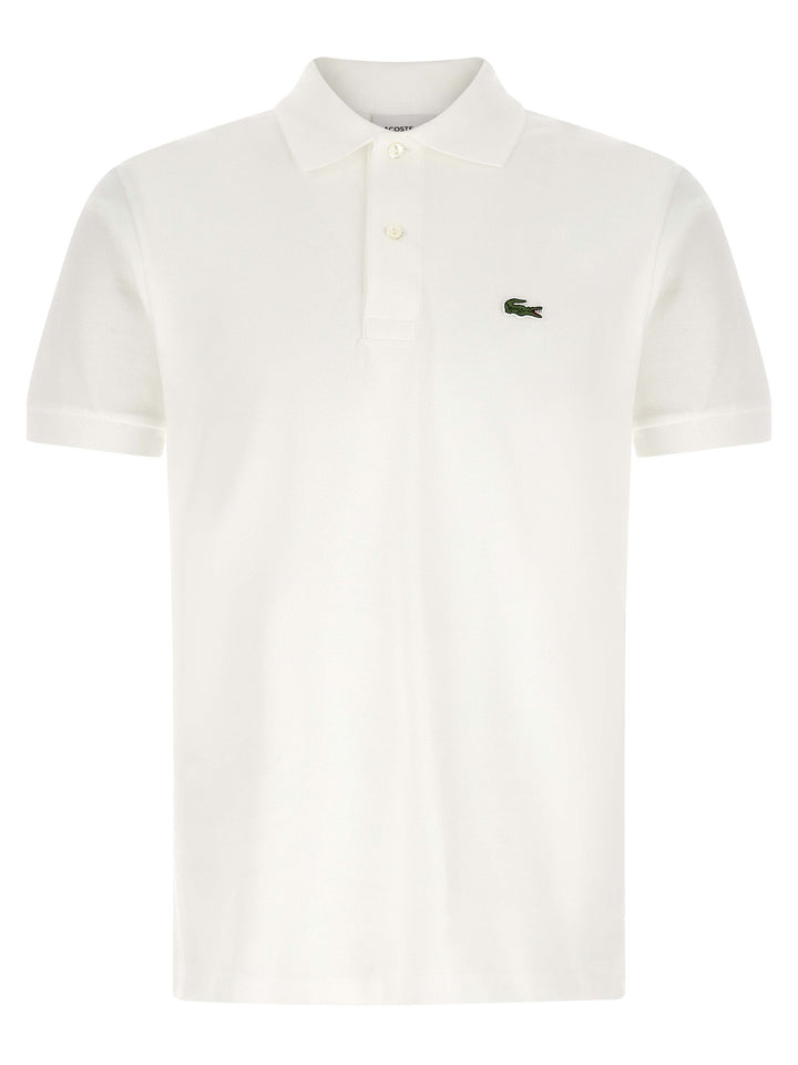 Lacoste White Cotton Polo Shirt