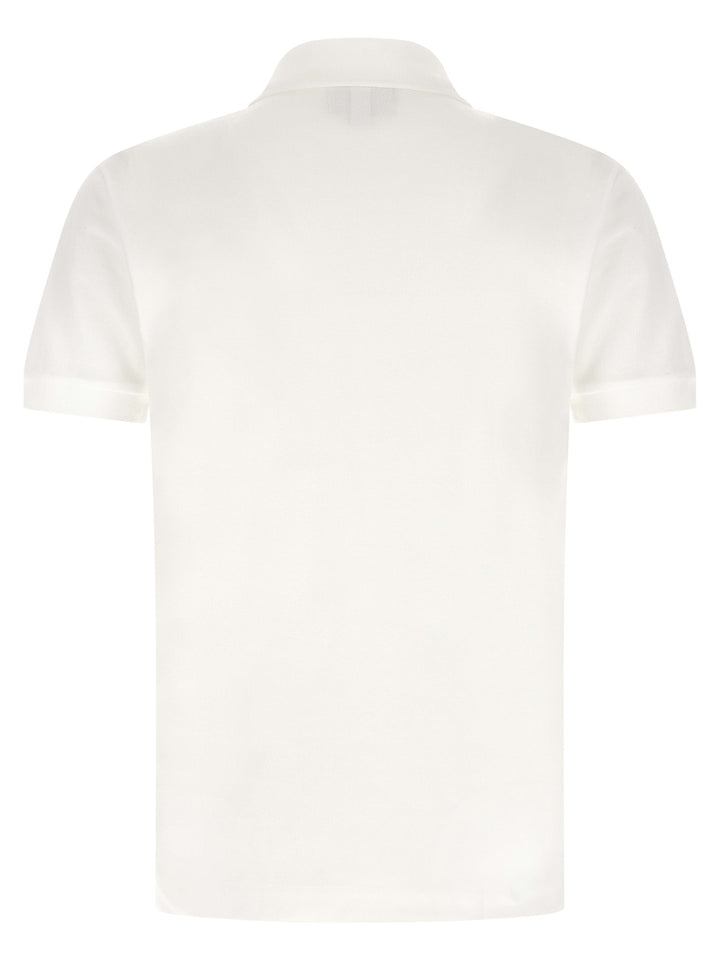 Lacoste White Cotton Polo Shirt