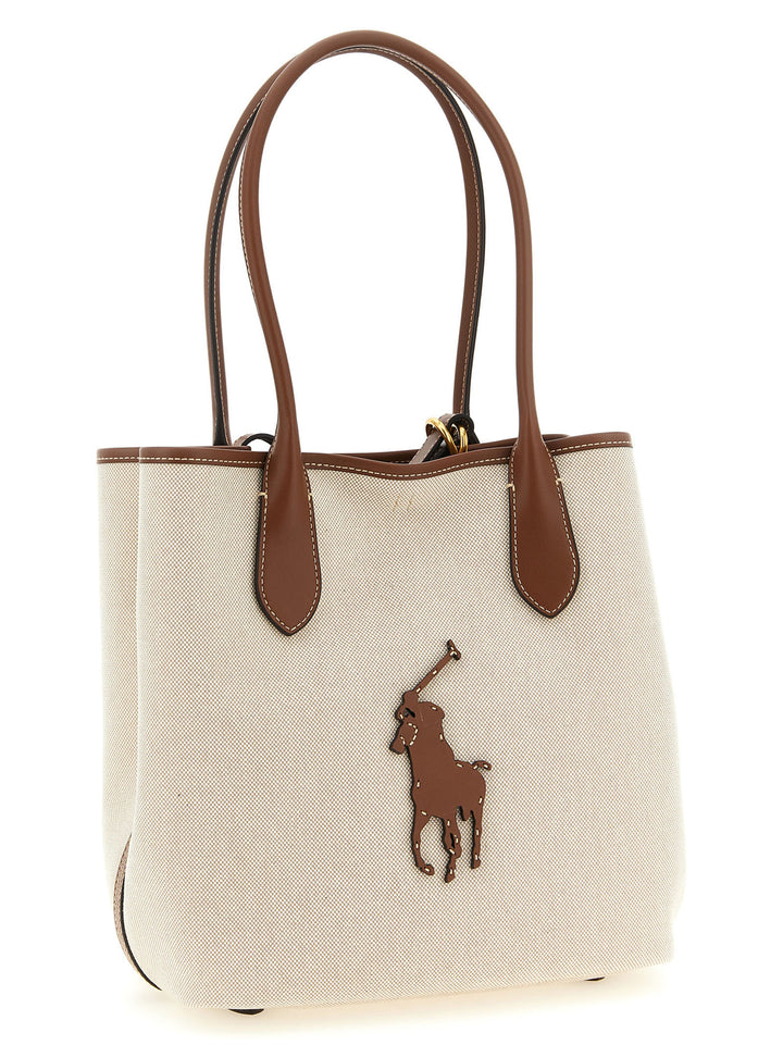 Polo Ralph Lauren Brown Cotton Tote Bag
