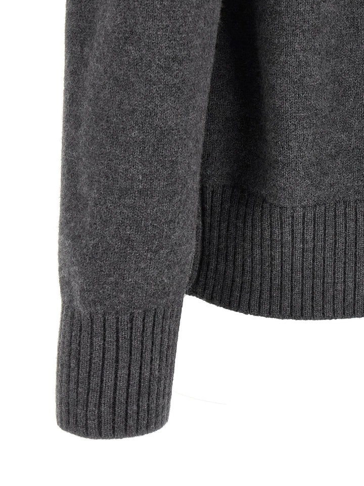 Ami Paris Gray Wool Cardigan
