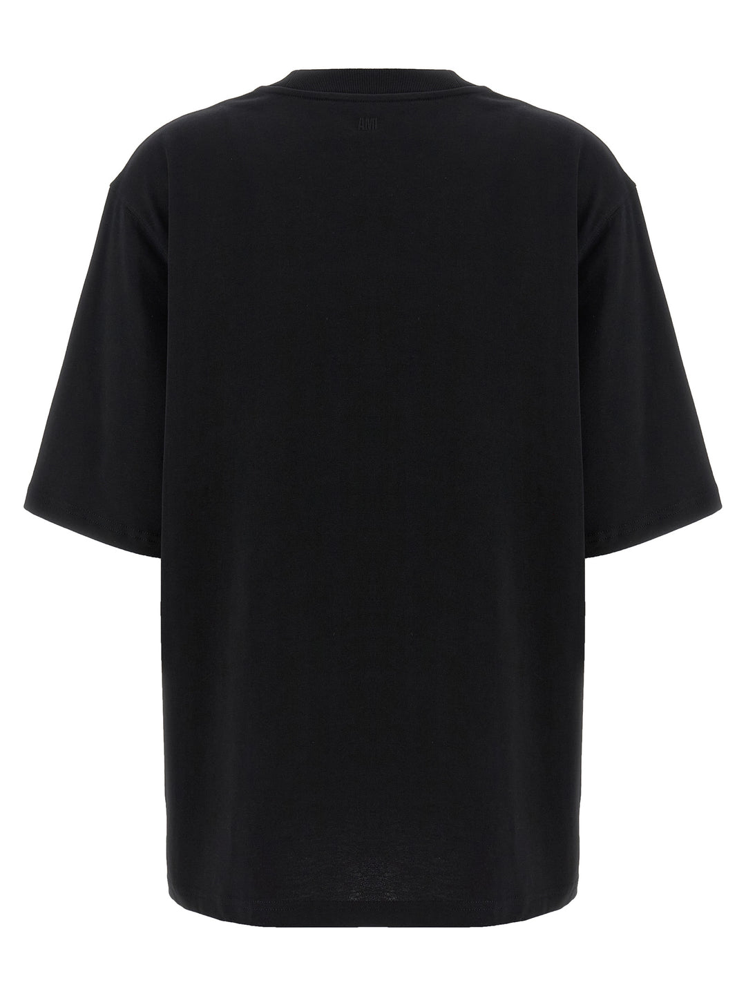 Ami Paris Black Cotton T-Shirt