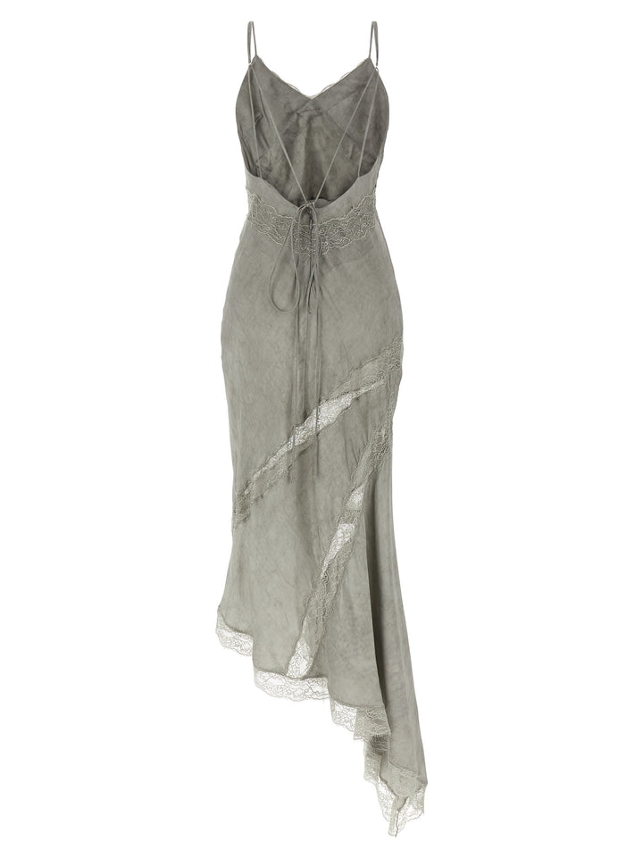 The Andamane Gray Viscose Long Dress