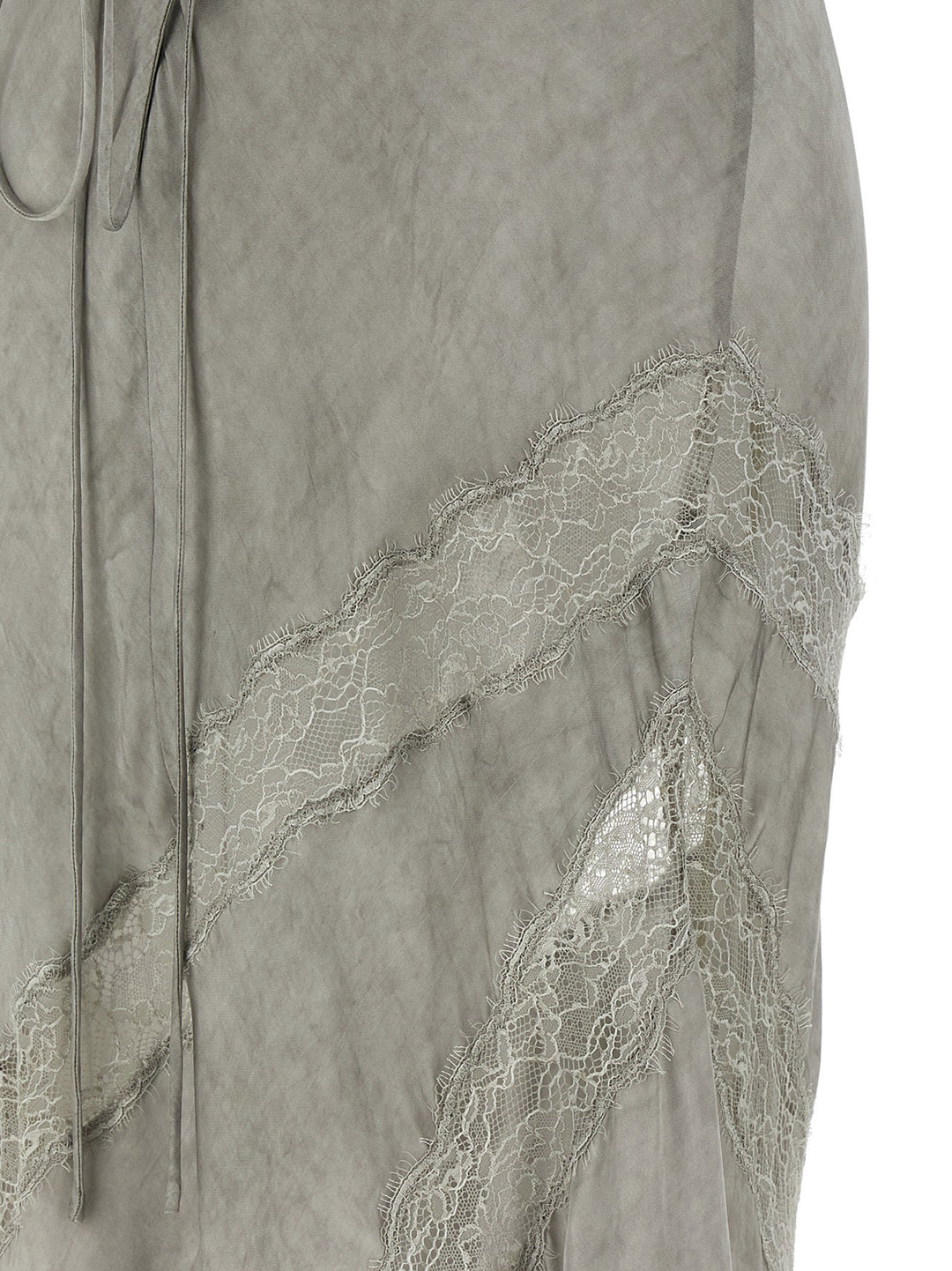 The Andamane Gray Viscose Long Dress
