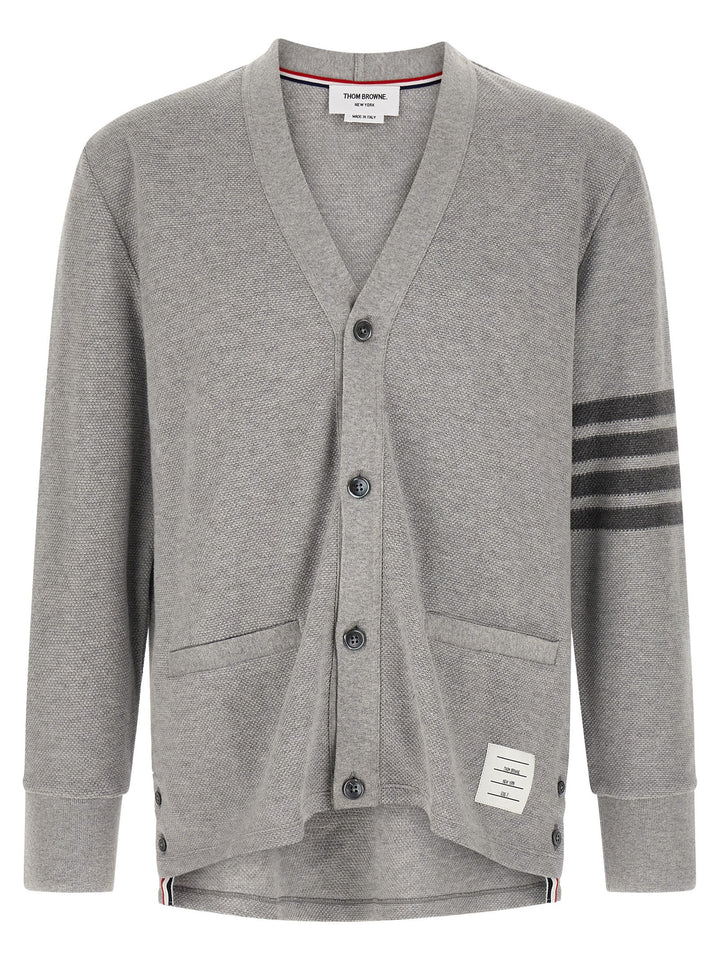 Thom Browne Gray Cotton Cardigan