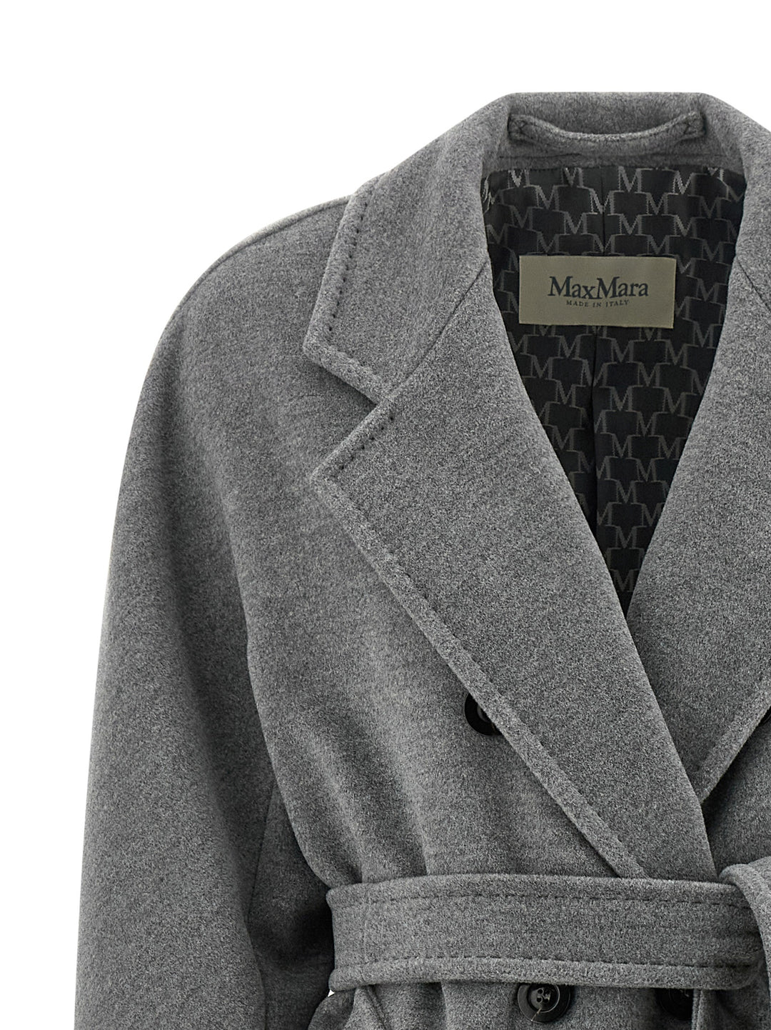 Max Mara Gray Virgin Wool Coat