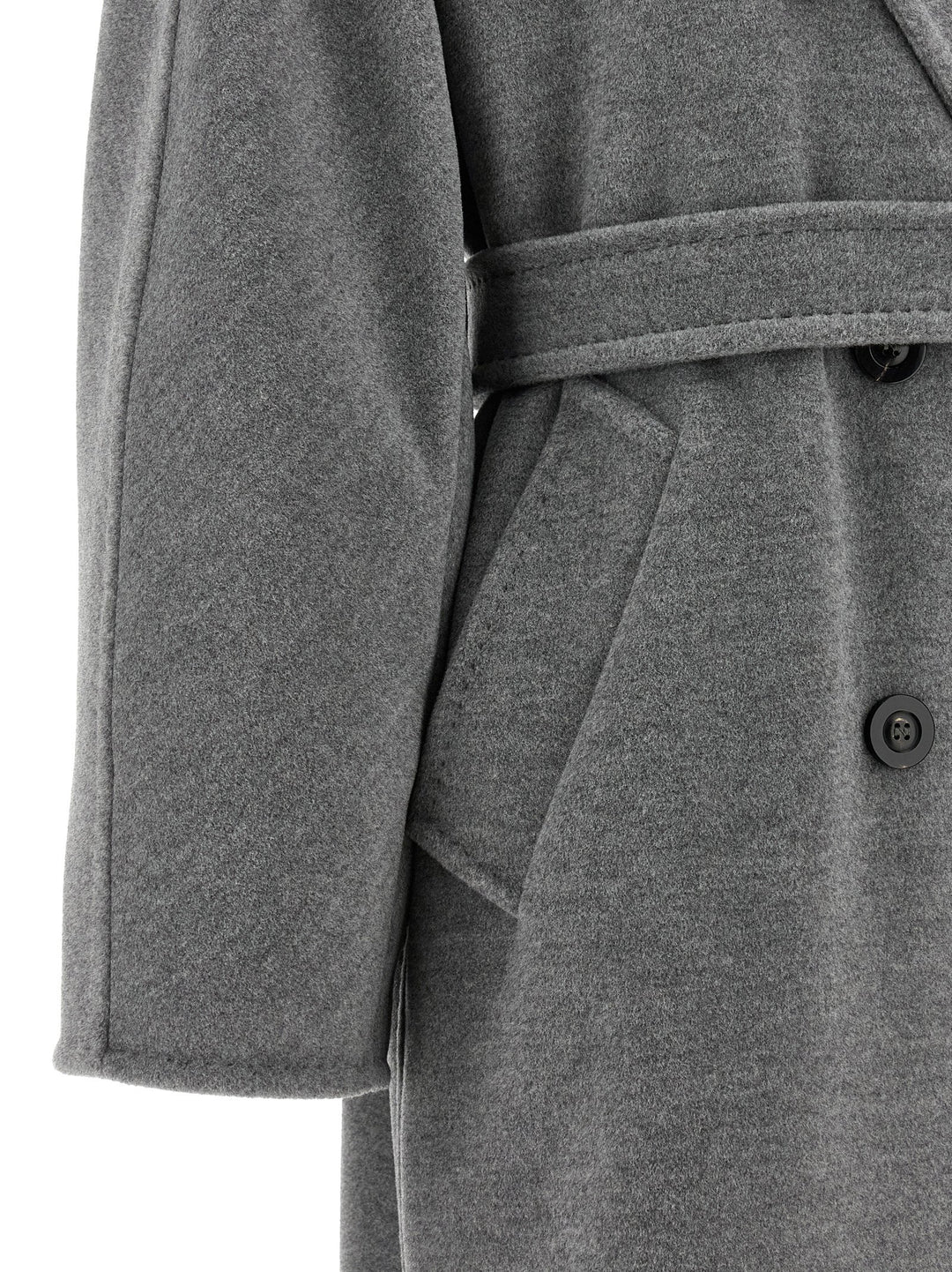 Max Mara Gray Virgin Wool Coat