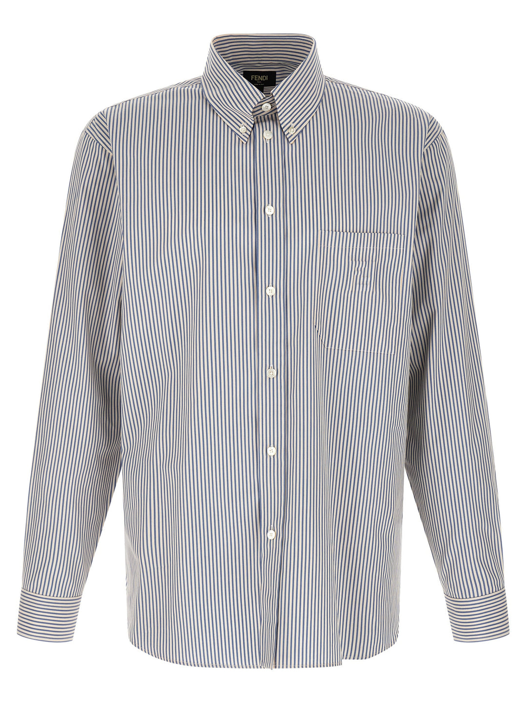 Fendi Blue Cotton Blouse
