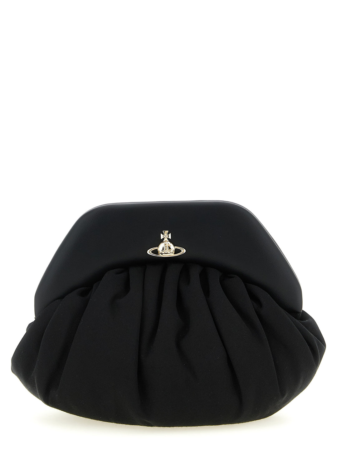 Vivienne Westwood Black Viscose Clutch Bag