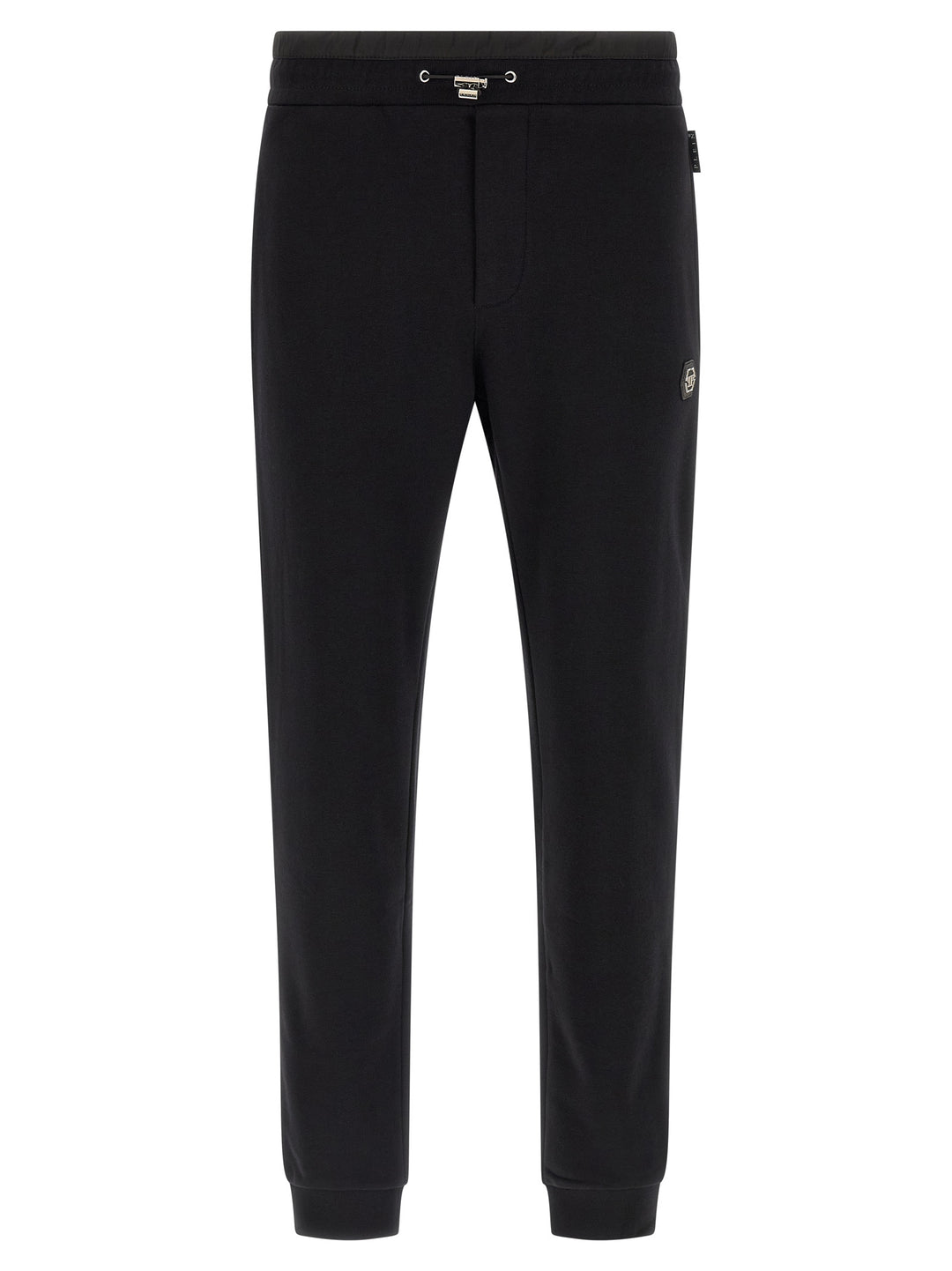 Philipp Plein Black Cotton Joggers (Workout Pants)