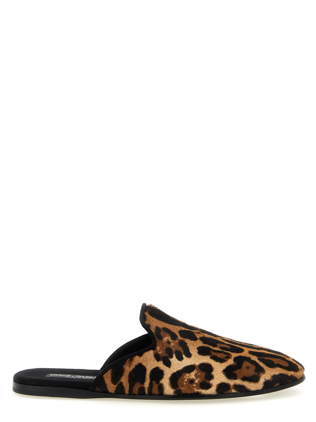Dolce &amp; Gabbana Brown Calfskin Flats