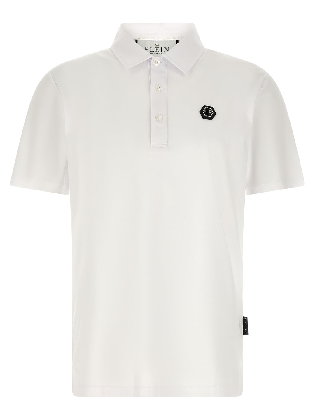 Philipp Plein White Cotton Polo Shirt