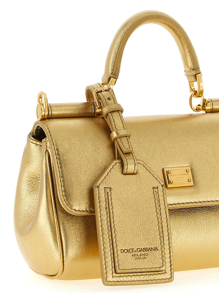 Dolce &amp; Gabbana Gold Calfskin Handbag