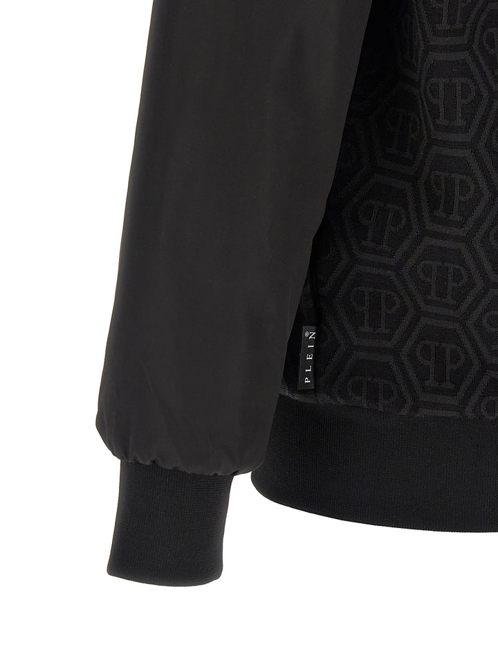 Philipp Plein Black Cotton Sweatshirt