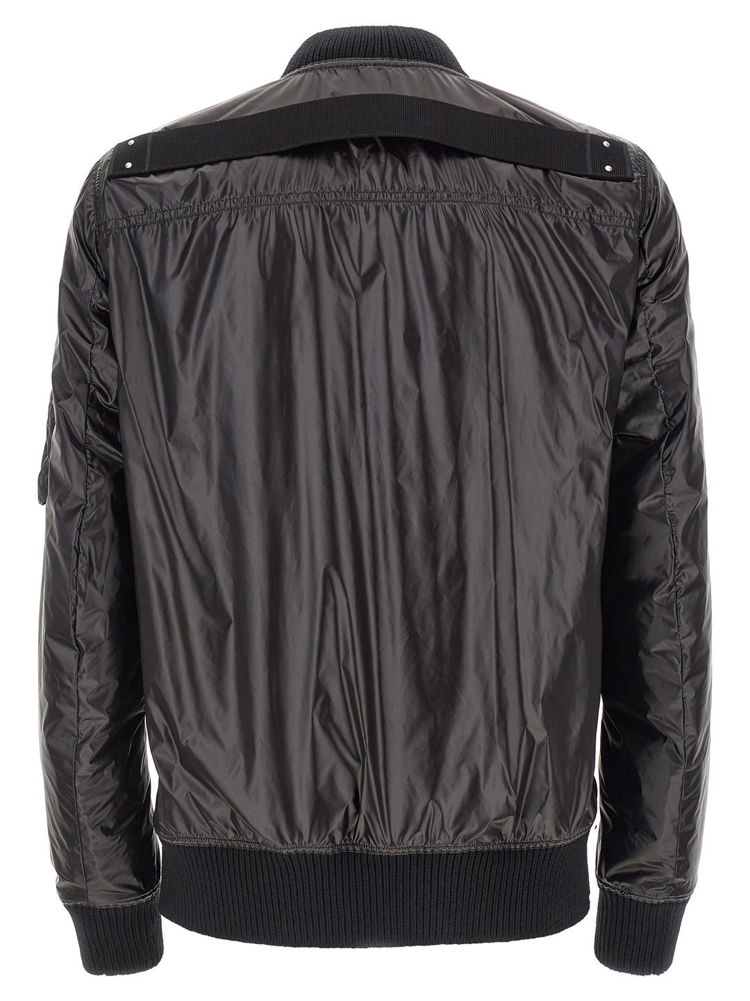 Rick Owens Black Nylon Bomber