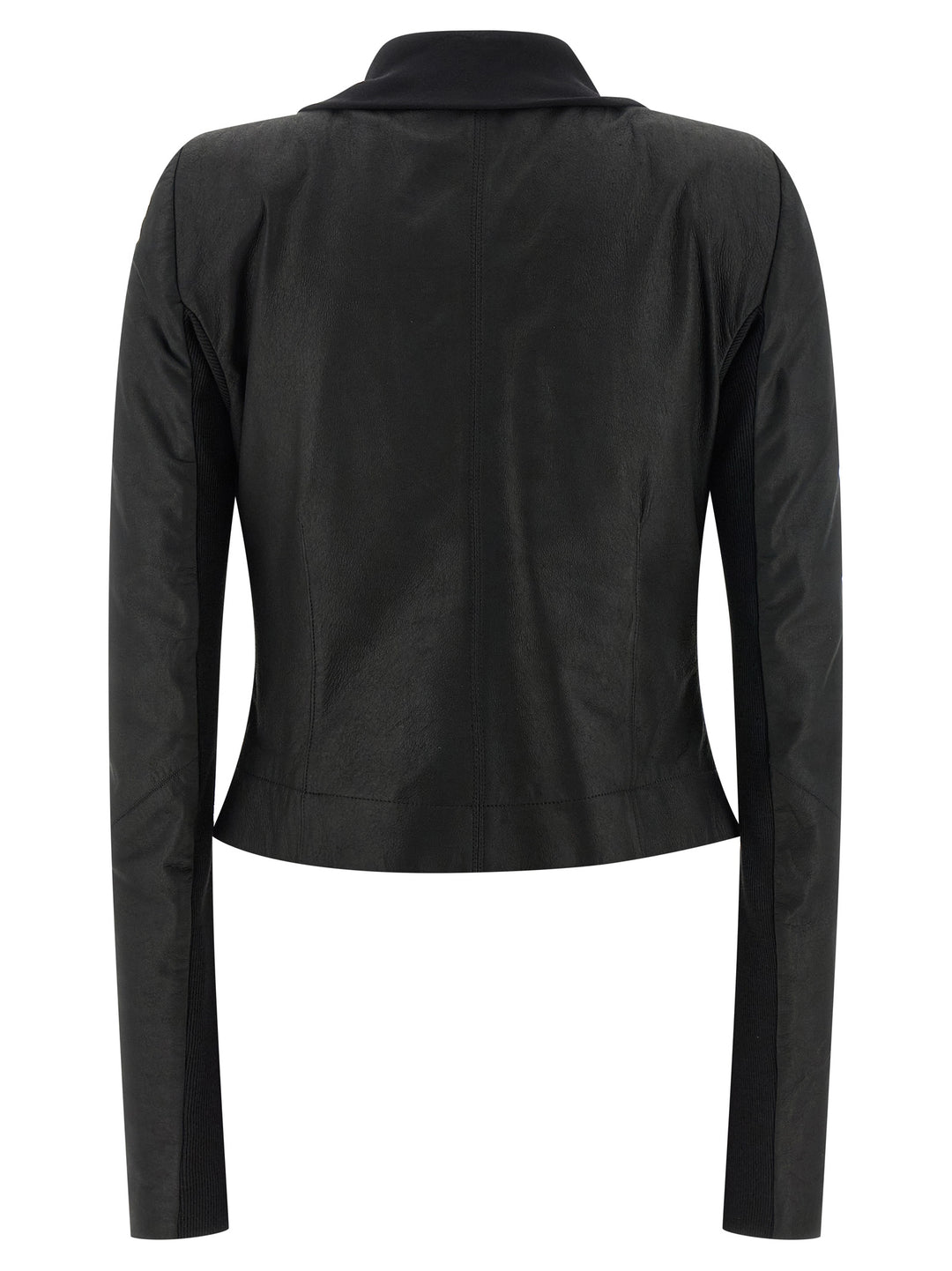 Rick Owens Black Lamb Leather Leather Jacket