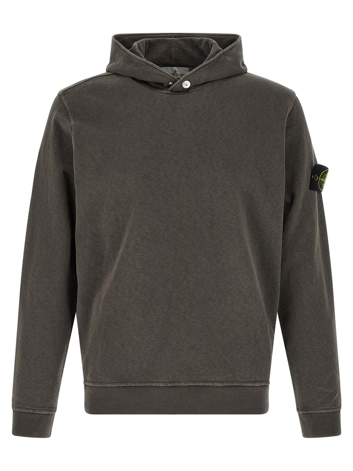 Stone Island Brown Cotton Sweatshirt