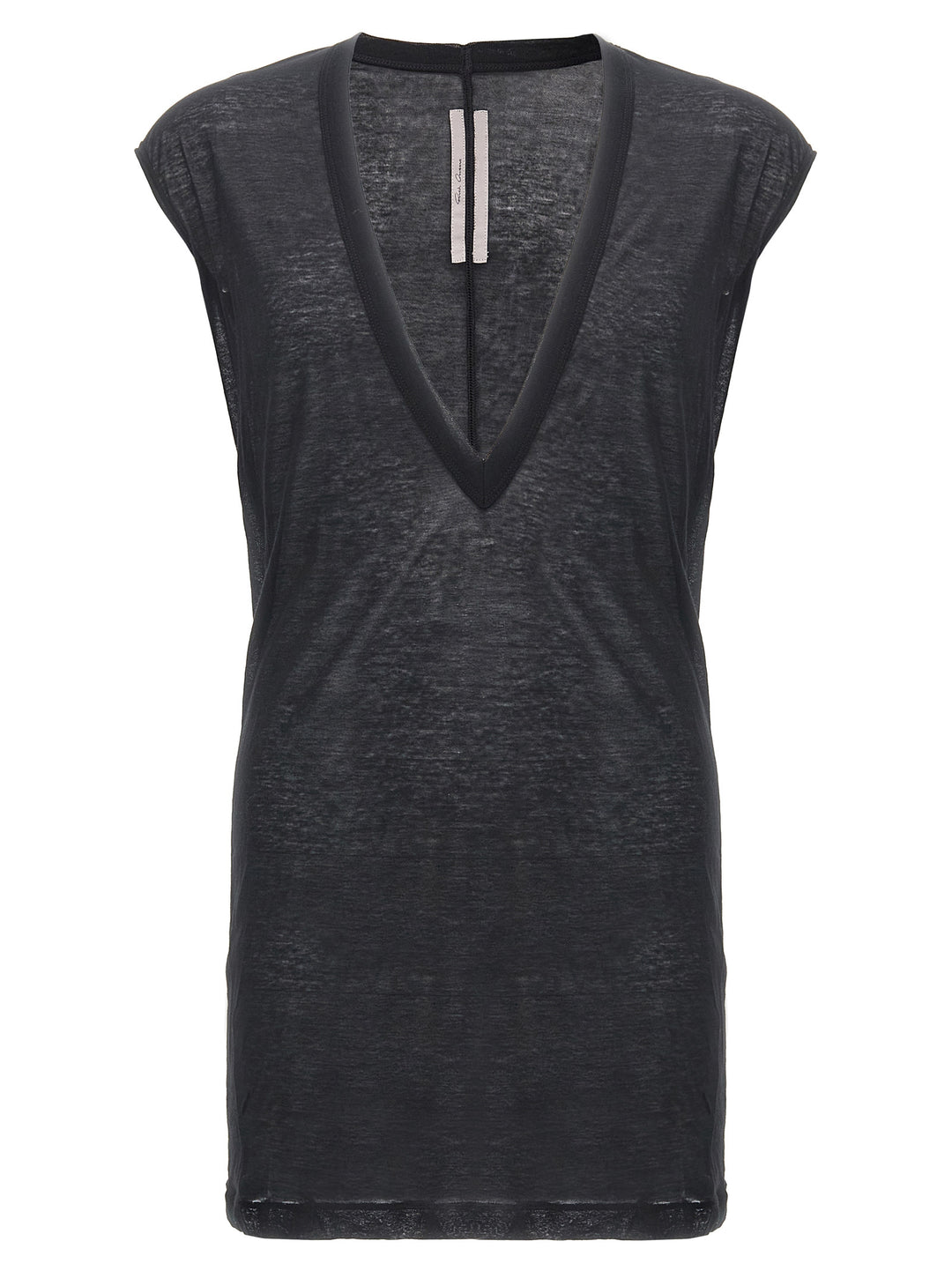 Rick Owens Black Cotton T-Shirt