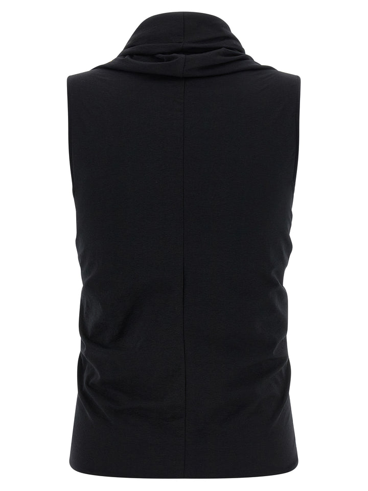 Rick Owens Black Cotton Tank Tops