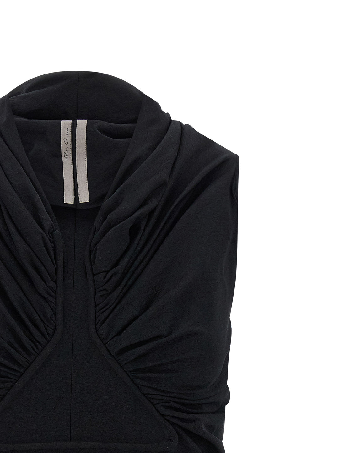 Rick Owens Black Cotton Tank Tops