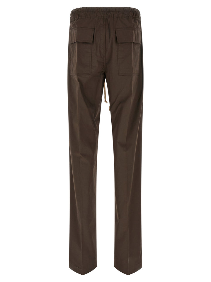 Rick Owens Brown Cotton Casual Pants