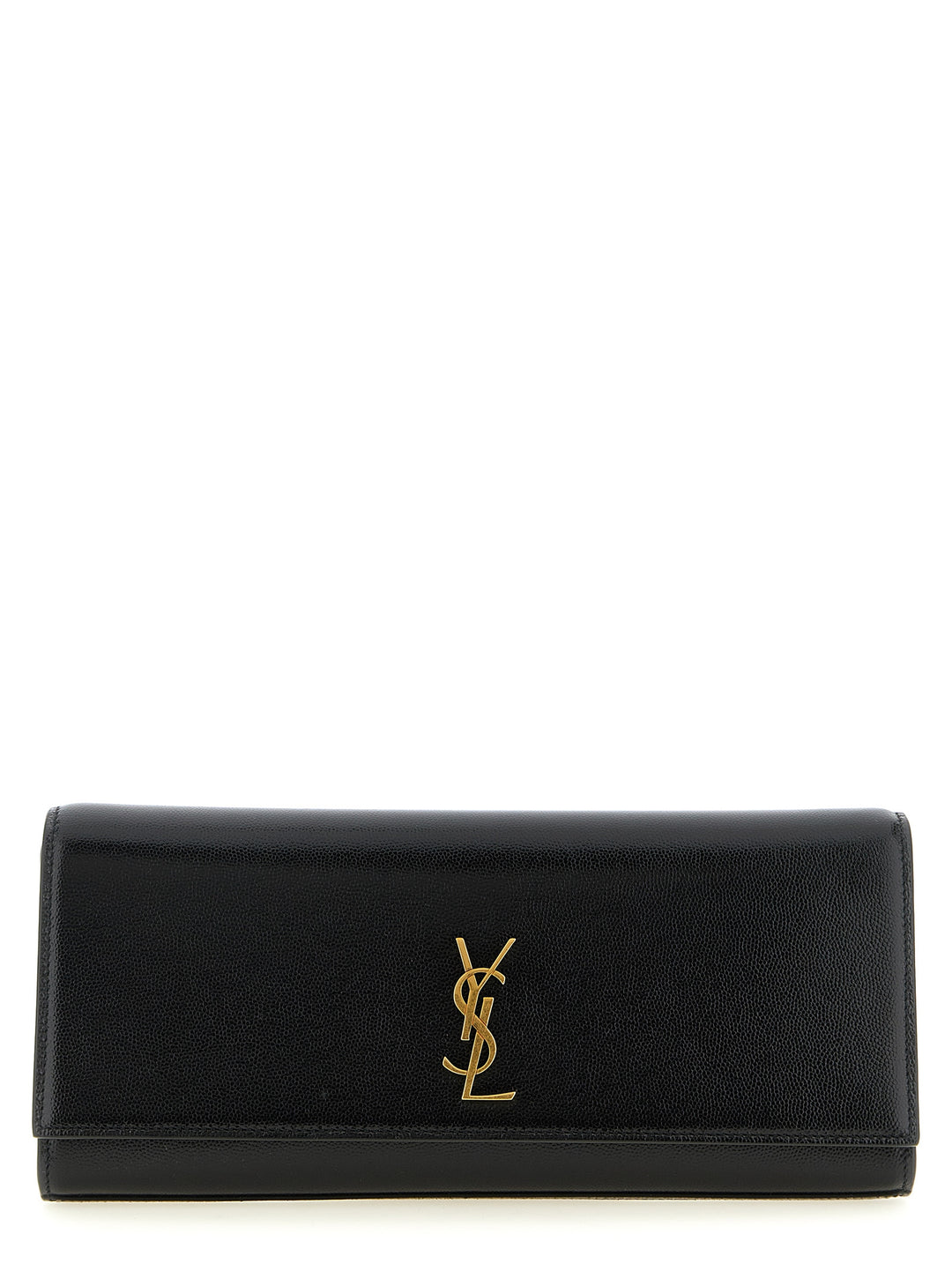 Saint Laurent Black Calfskin Clutch Bag