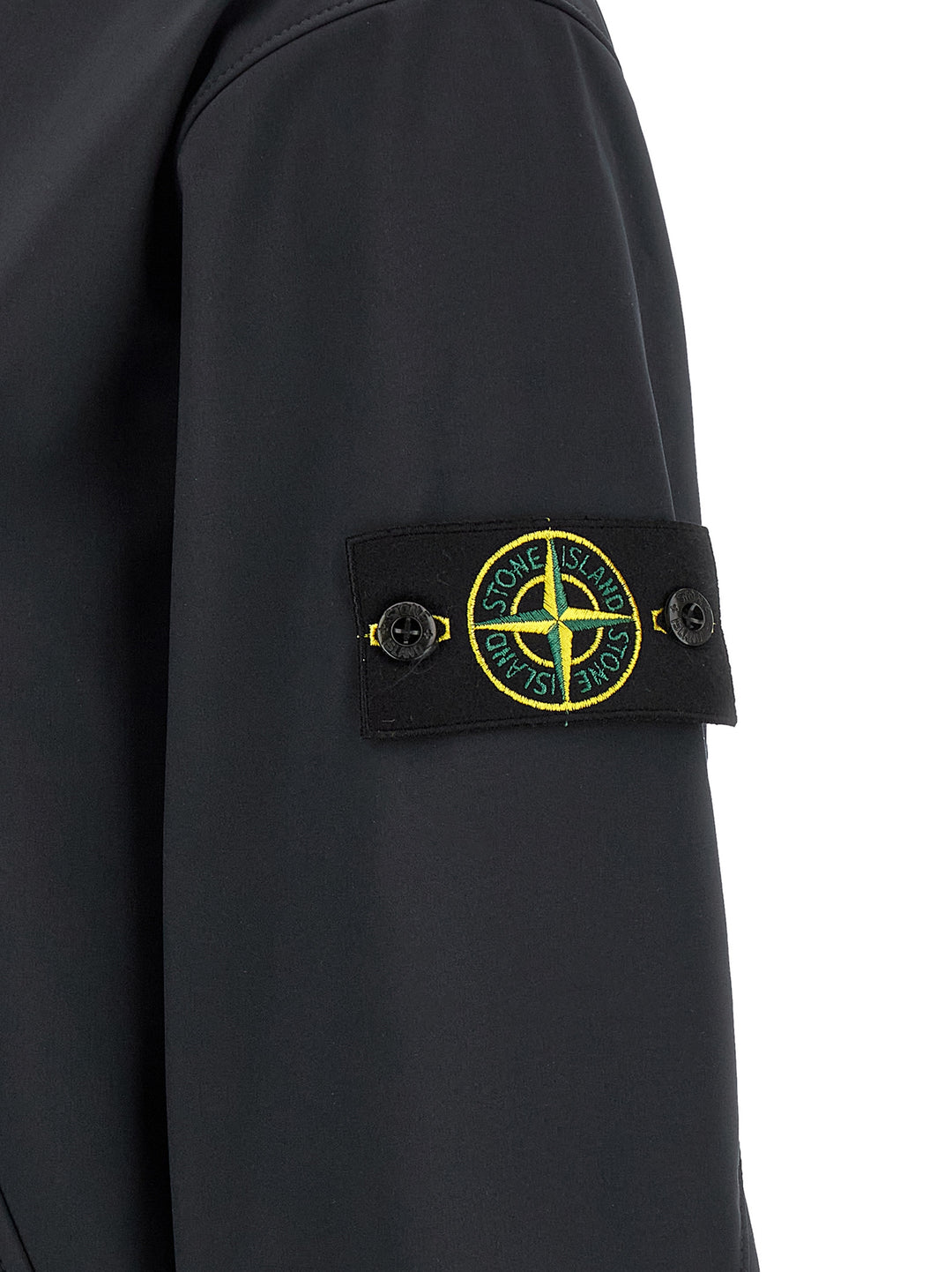 Stone Island Blue Polyester Shell Jacket