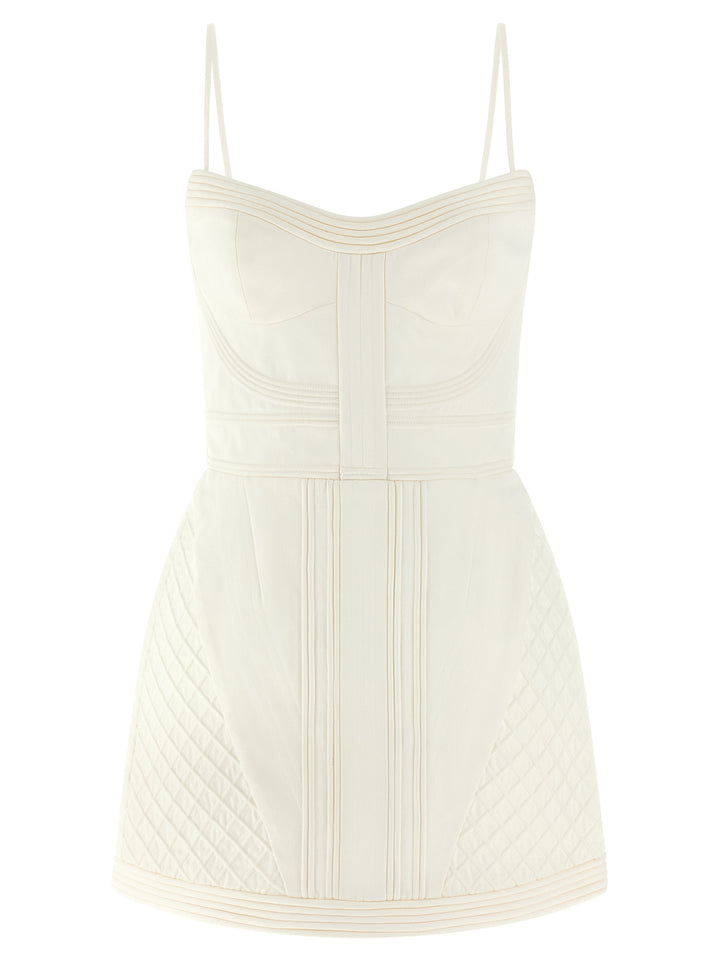 Zimmermann White Cotton Short Dress