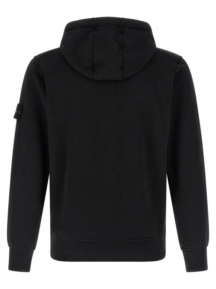 Stone Island Black Cotton Sweatshirt