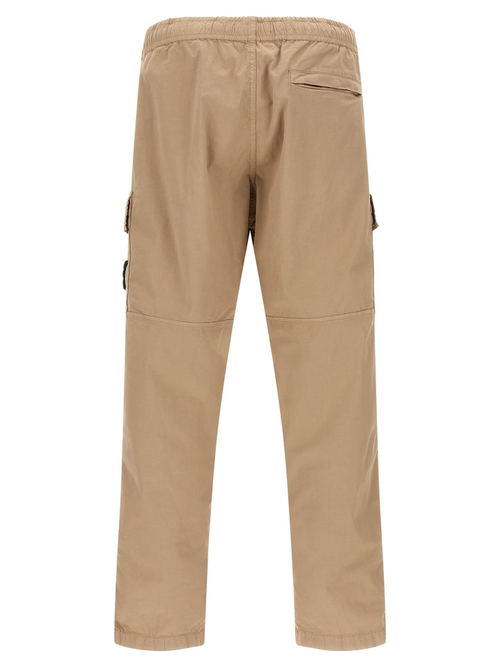 Stone Island Beige Cotton Cargo Pants