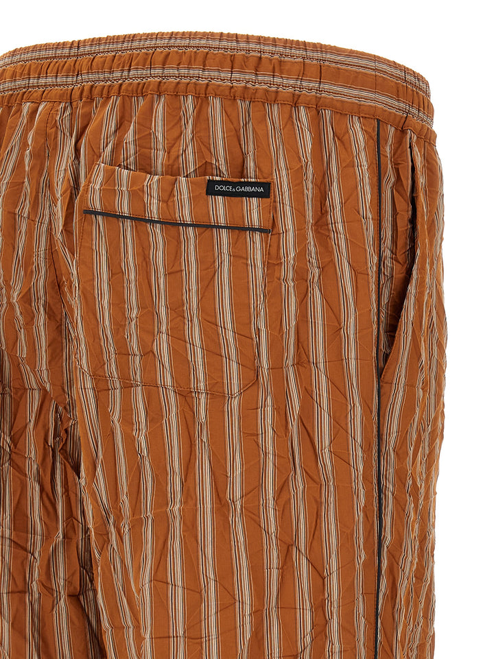Dolce &amp; Gabbana Brown Viscose Casual Pants