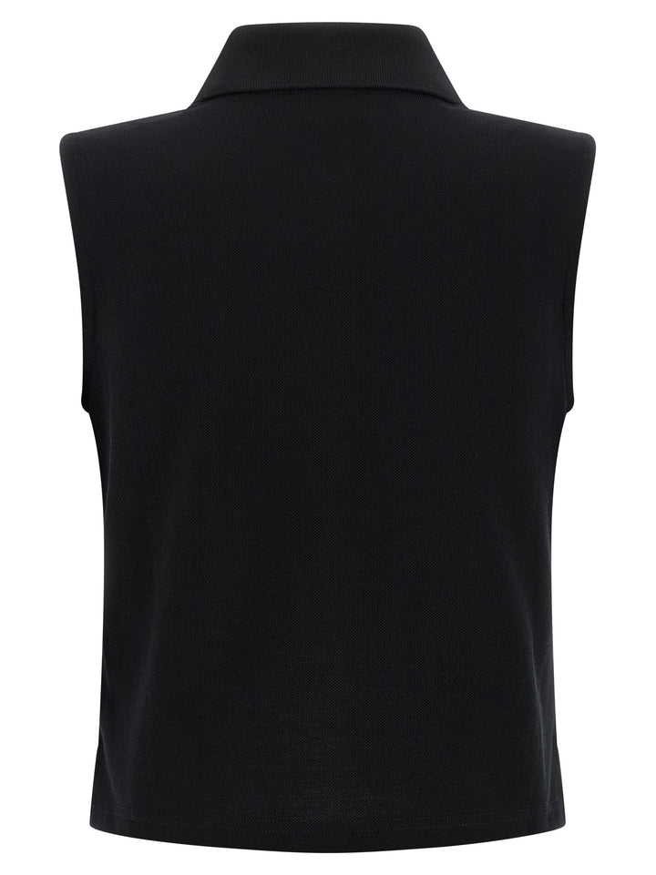 Saint Laurent Black Cotton Polo Shirt