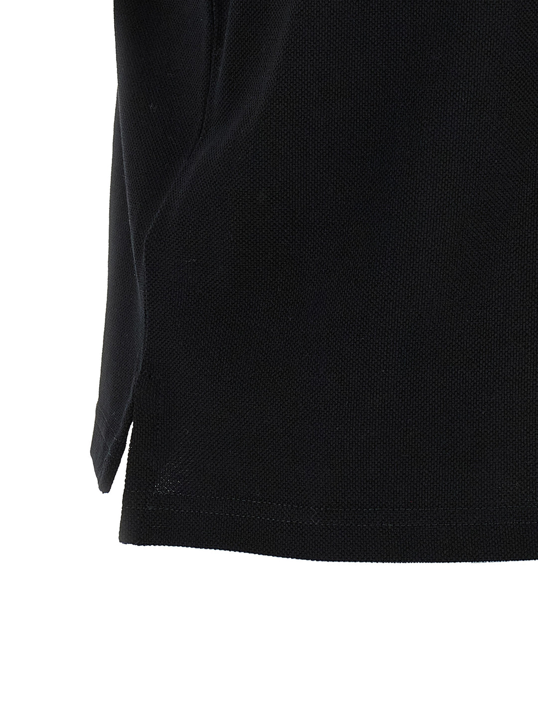 Saint Laurent Black Cotton Polo Shirt