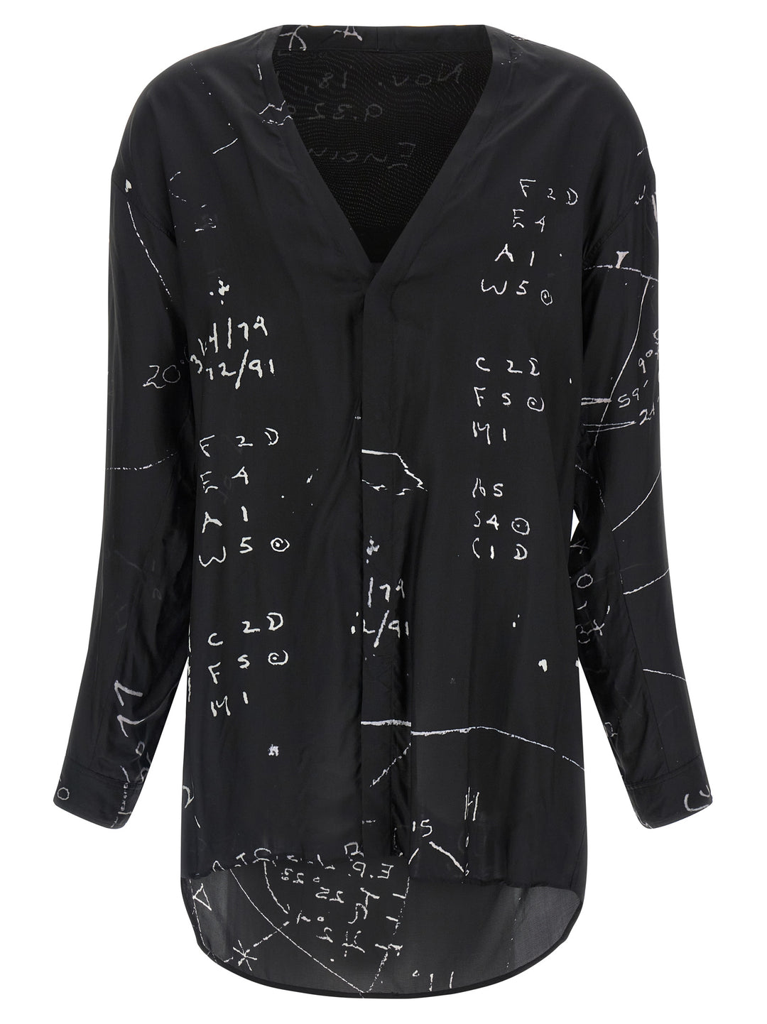 Rick Owens Black Viscose Blouse