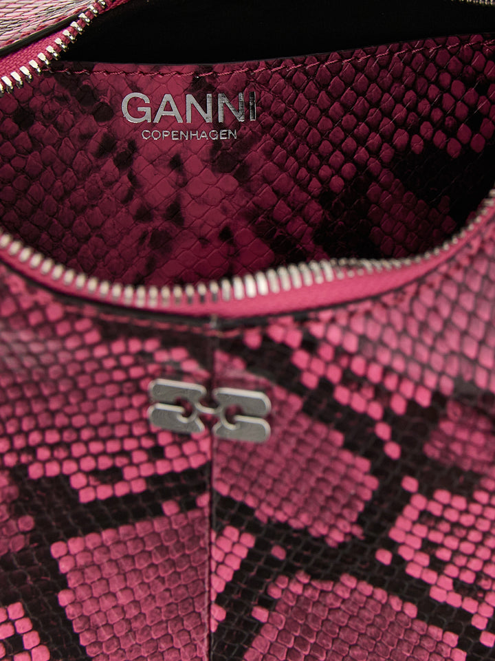 Ganni Fuchsia Recycled Polyester Handbag